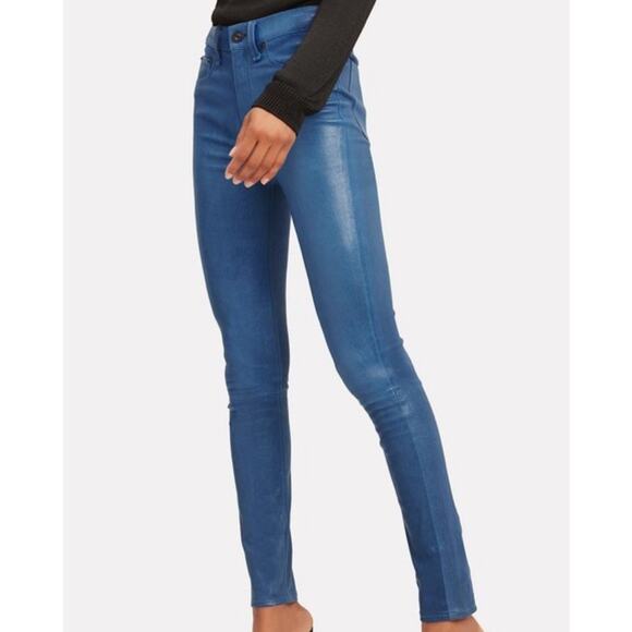 Rag & Bone leather high rise skinny pants